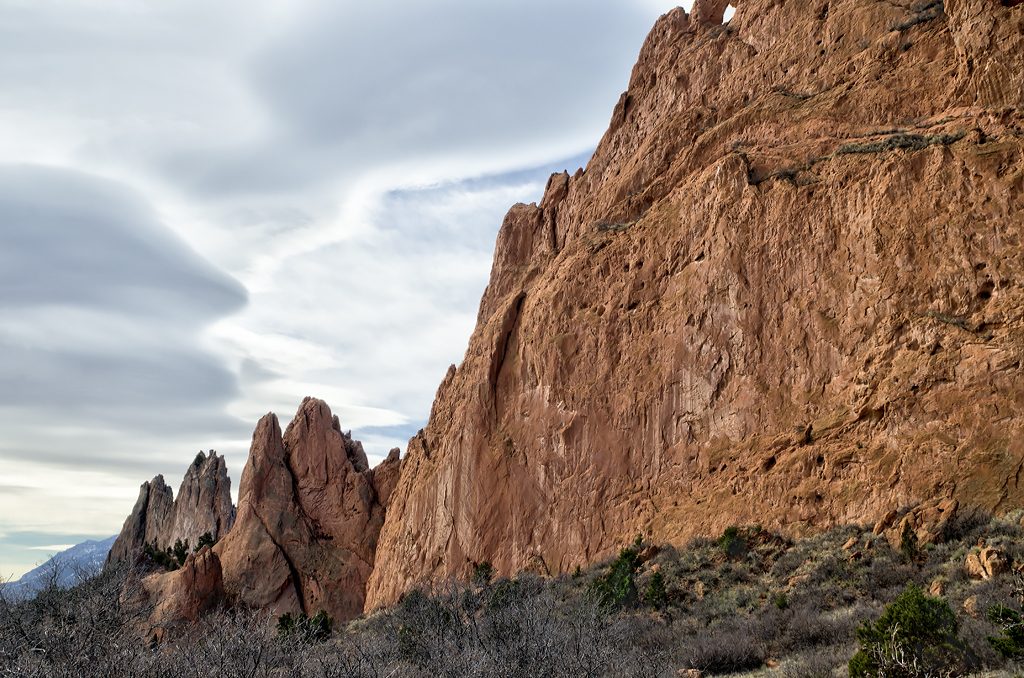 Garden of the Gods wide angle landscape