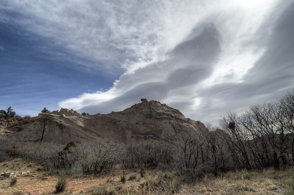 Garden of the Gods wide angle landscape