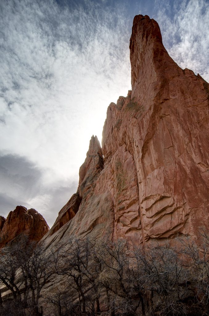 Garden of the Gods wide angle landscape