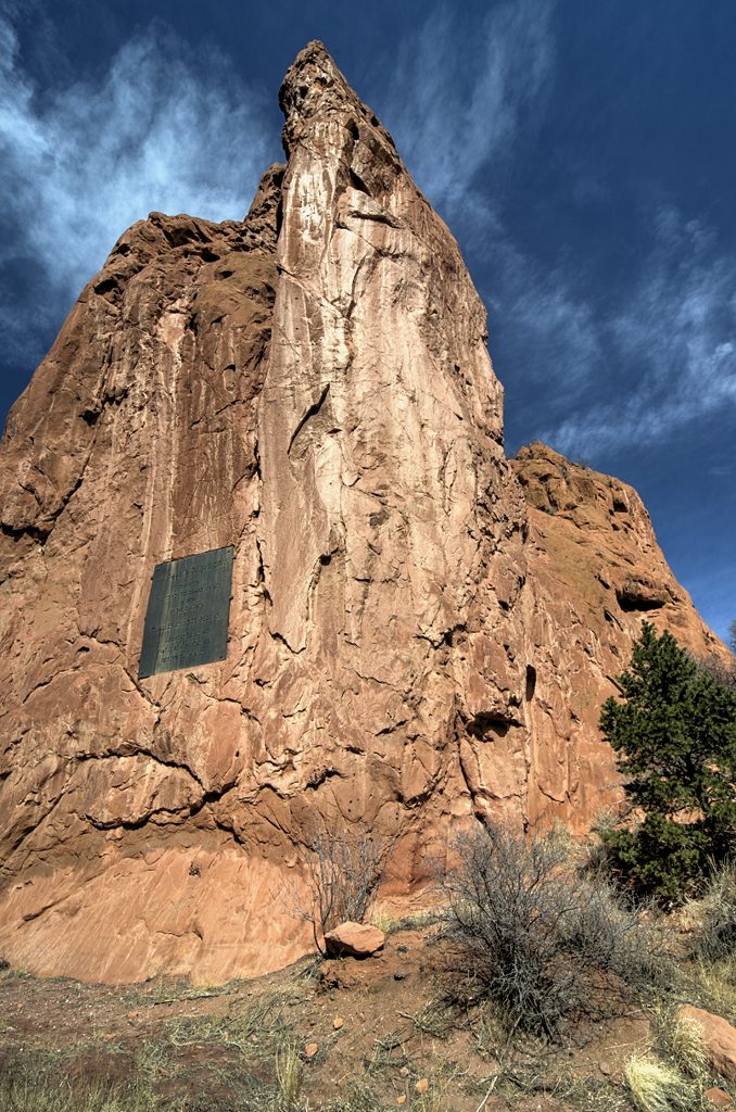 Garden of the Gods wide angle landscape