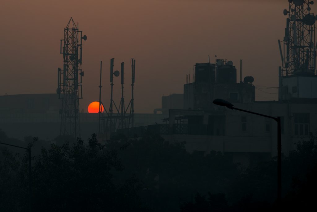 morning pollution new delhi 